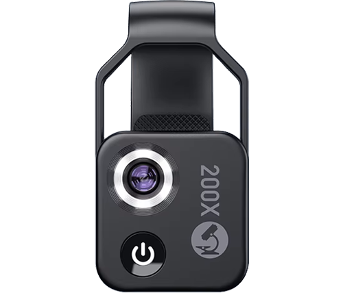 עדשת מיקרוסקופ אוניברסלית לסמארטפון למחקר וצילום 200X מבית Ivory Tools