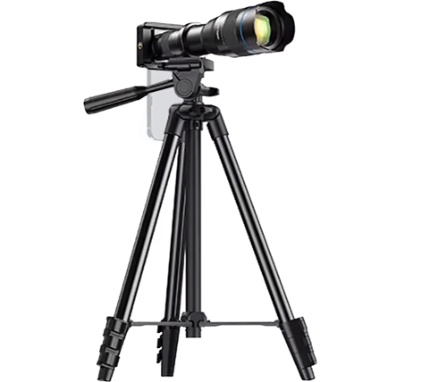 עדשה טלסקופית לסמארטפון עם זום X60 וחצובה - Ivory Mobile