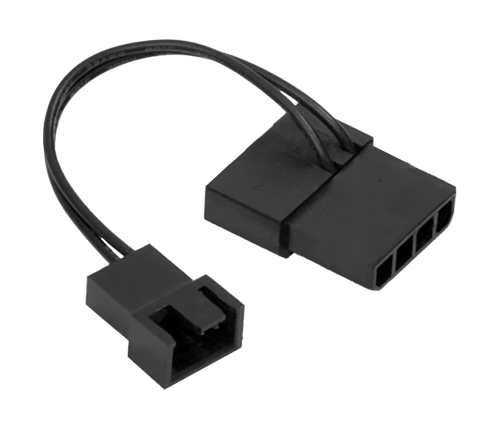 מתאם MOLEX למאוורר מחשב - מאפשר לחבר מאוורר עם תקע 4 פינים לספק הכוח