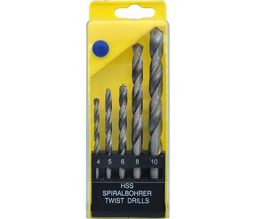 סט מקדחים HSS למתכת – 5 יחידות Ivory Tools Twist Drills 