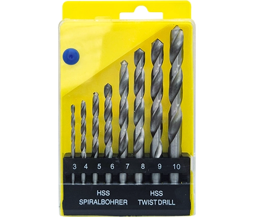 סט מקדחים HSS למתכת – 8 יחידות Ivory Tools Twist Drills 