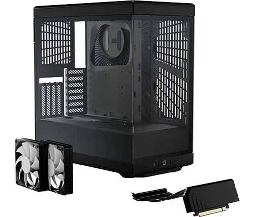 מארז מחשב HYTE Y40 כולל כבל רייזר לכרטיס מסך - בצבע שחור