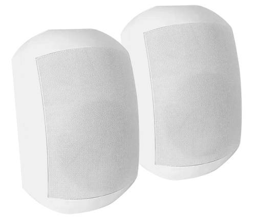 רמקולים חיצוניים מוגני מים MIZUKI WTP880 100W IP66  כולל מתקן תליה, בצבע לבן