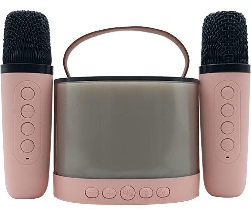 רמקול קריוקי בלוטוס נייד Ivory Sound SPK-K52 כולל תאורת RGB ואפשרות לניגון מוזיקה מכרטיס זיכרון נייד microSD