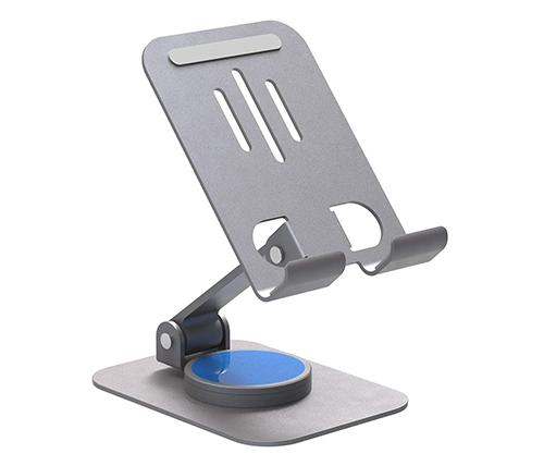 מעמד לטלפון סלולרי / טאבלט עד 10 אינץ' מתכוונן  אוניברסלי מאלומיניום כסוף Ivory Peripherals D650