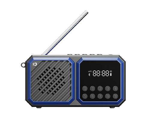 רדיו טרנזיסטור נייד נטען SHIDU SD-F5 Bluetooth בצבע כחול