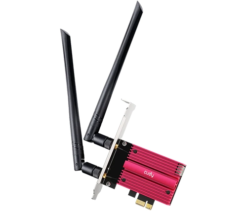 מתאם רשת אלחוטי Cudy WE9300 BE9300 Wi-Fi 7 Bluetooth 5.4 PCI-E – למחשבים עם מעבד אינטל