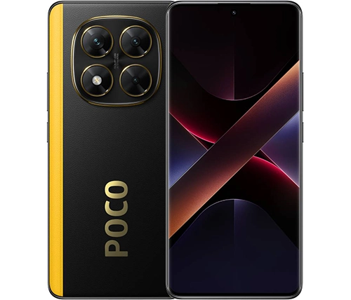 שיאומי פוקו Xiaomi POCO X7 5G 8GB + 256GB דמוי עור שחור וצהוב