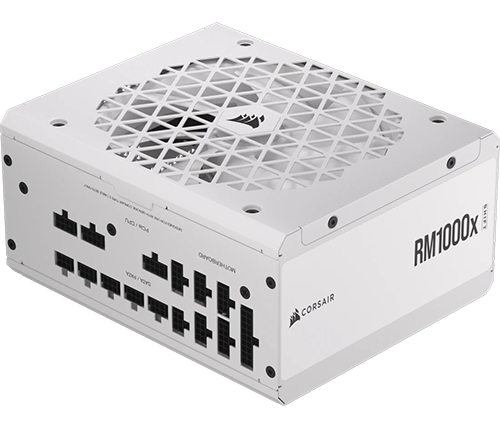 ספק כוח למחשב מודולרי Corsair RM1000x SHIFT 80 PLUS Gold 1000W בצבע לבן