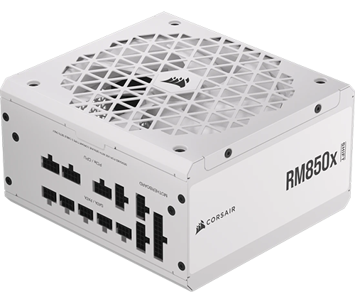 ספק כוח למחשב מודולרי Corsair RM850x SHIFT 80 PLUS Gold 850W בצבע לבן