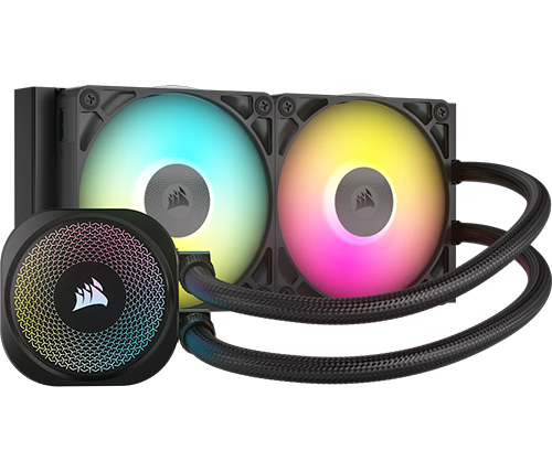 קירור נוזלי למעבד Corsair iCUE LINK TITAN 240 RX RGB 240mm בצבע שחור