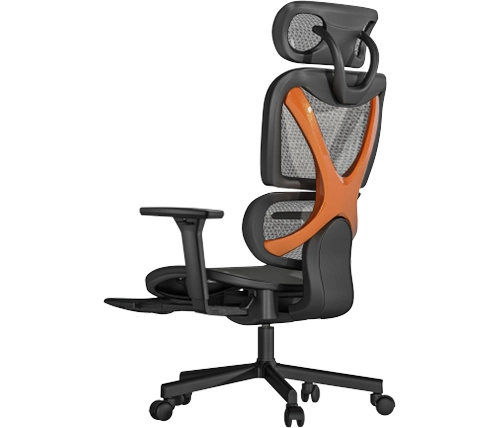 כיסא משרדי ארגונומי שחור וכתום LUMI SpineX CH05-22 – משלוח חינם