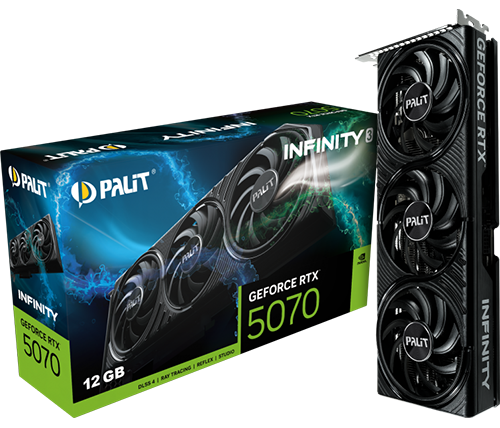 כרטיס מסך Palit GeForce RTX 5070 Infinity 3 12GB GDDR7