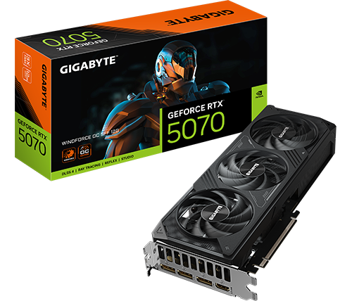 כרטיס מסך Gigabyte GeForce RTX 5070 WINDFORCE OC SFF 12GB GDDR7