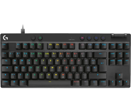 מקלדת גיימינג חוטית Logitech PRO X TKL RAPID בצבע שחור