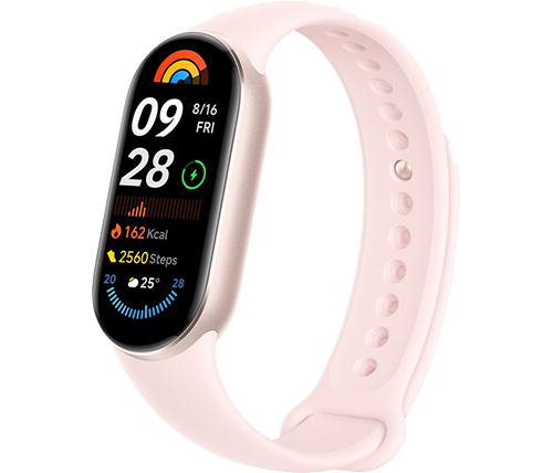 צמיד כושר חכם שיאומי Xiaomi Smart Band 9 בצבע ורוד