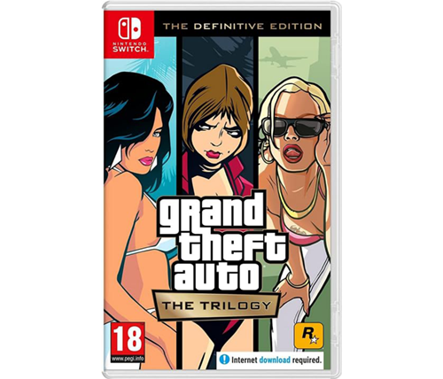 משחק לנינטנדו – סוויץ גיטיאיי - Grand Theft Auto: The Trilogy - The Definitive Edition  Nintendo Switch