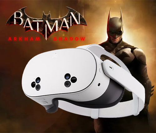 משקפי מציאות מדומה מטא קווסט 3 ערכה עם משחק באטמן Meta Quest 3S 256GB Batman: Arkham Shadow Game Set