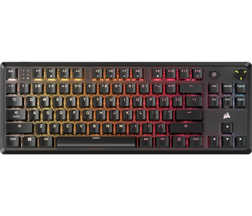 מקלדת גיימינג מכנית קומפקטית עם תאורת RGB מרהיבה ומתגים ליניאריים CORSAIR K70 CORE TKL 