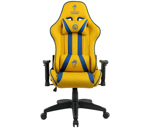 כיסא גיימינג מכבי תל אביב בצבע צהוב כחול Dragon Olympus - משלוח חינם