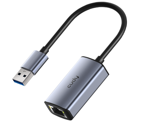 מתאם רשת 1G מהיר עם חיבור CUDY UE10A USB-A