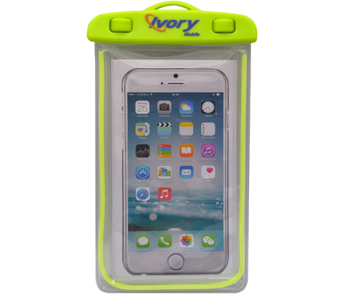 כיסוי סמארטפון אטום למים קטן Ivory Mobile צבע ירוק