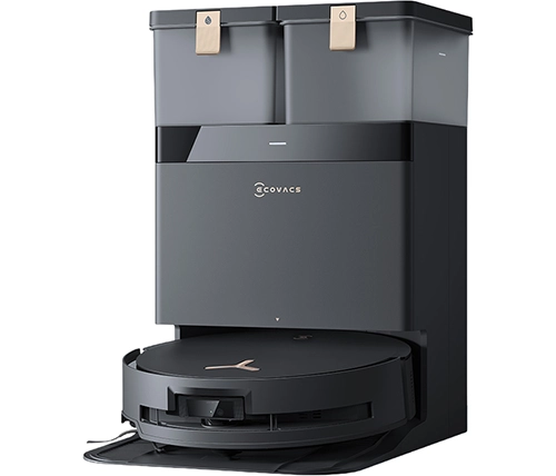 שואב שוטף רובוטי עם רולר ותחנת עגינה Ecovacs DEEBOT X8 PRO OMNI בצבע שחור