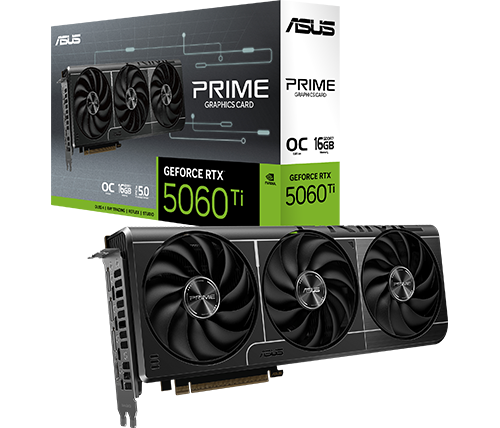 כרטיס מסך ASUS PRIME GeForce RTX 5060 Ti 16GB GDDR7 OC Edition