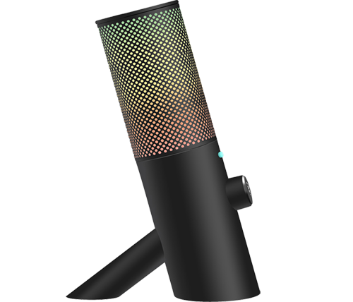 מיקרופון גיימינג קונדנסר חוטי עם תאורת RGB חיבור USB-C וכניסה לאוזניות  - Ivory Sound OU200 Hi-Res 