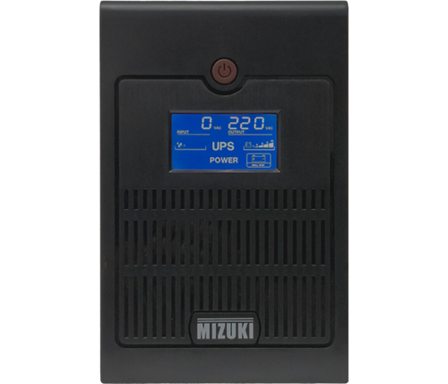 אל פסק 6 שקעים MIZUKI UPS 12V/7.2Ah*2 1200VA/720W - כולל תוכנה להורדה