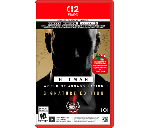 משחק לנינטנדו סוויץ 2 – היטמן: עולם ההתנקשויות – מהדורת חתימה HITMAN World of Assassination - Signature Edition Nintendo Switch 2
