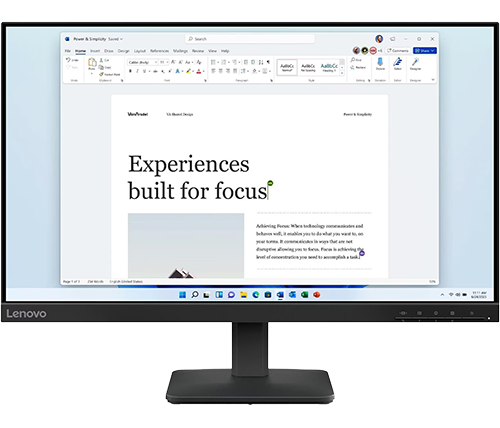 מסך מחשב לנובו 23.8 אינץ Lenovo L24-4e IPS 100Hz