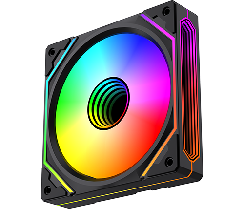 מאוורר למארז 12 ס''מ Ivory Gaming GT120 ARGB - צבע שחור