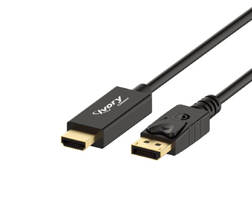 כבל מסך DP ל- 4K HDMI – אורך 3 מטר – תומך 4K/30Hz – מבית Ivory Connect