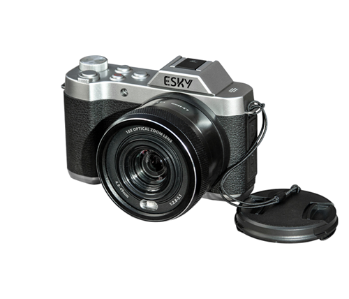 מצלמת ולוג דיגיטלית 64MP - וידאו 4K, מסך 2.88 אינץ, זום דיגיטלי x10 - צבע שחור - Ivory Peripherals