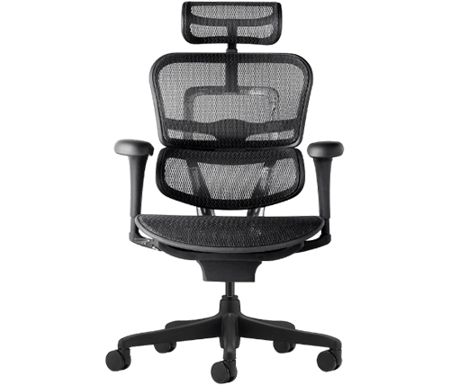 כיסא משרדי אורטופדי שחור קיסר Keisar Ergohuman Project – משלוח חינם