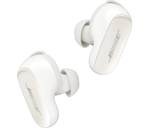 אוזניות בוס בלוטוס אלחוטיות - ביטול רעשים אקטיבי QCU ושמע היקפי מתקדם - צבע לבן - Bose QuietComfort Ultra