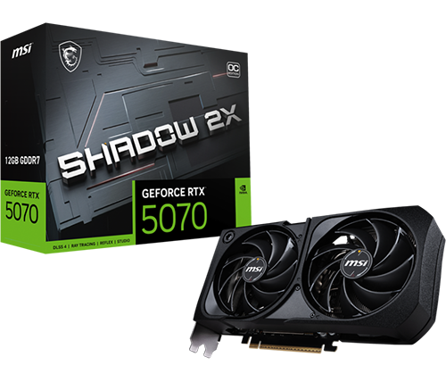 כרטיס מסך MSI GeForce RTX 5070 12G SHADOW 2X OC
