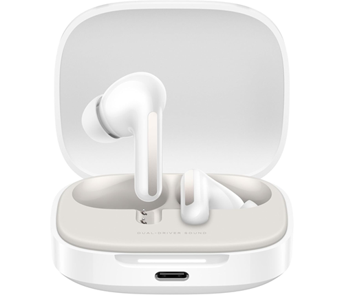 אוזניות שיאומי בלוטוס אלחוטיות - ביטול רעשים ANC - צבע לבן - Xiaomi Redmi Buds 6 TWS