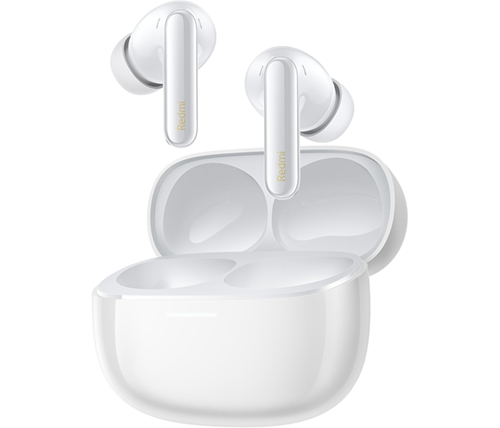 אוזניות שיאומי בלוטוס אלחוטיות - Hi-Res כולל ביטול רעשים ANC - צבע לבן - Xiaomi Redmi Buds 6 Pro 