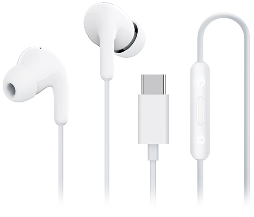 אוזניות שיאומי חוטיות Xiaomi Type-C Earphones בצבע לבן