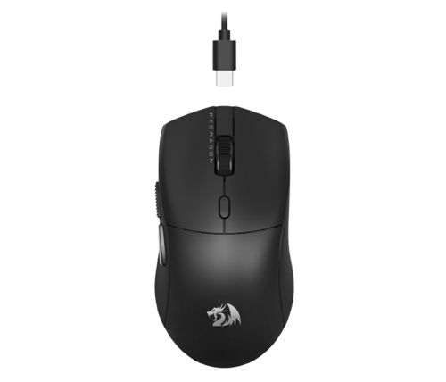 עכבר גיימינג רד דרגון - קל משקל ועד 26000Dpi - צבע שחור - Redragon M815 NEVA 8K Ultra light 