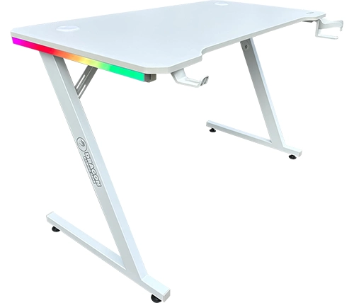 שולחן גיימינג לבן עם תאורת RGB דרגון 120 סמ Dragon TZ – משלוח חינם