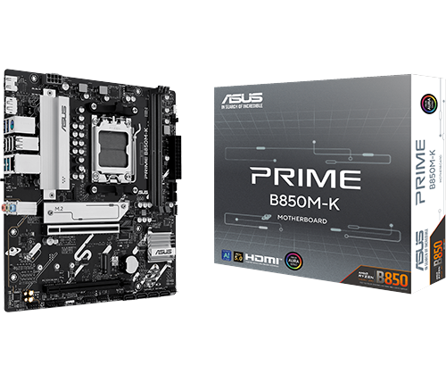 לוח אם ASUS PRIME B850M-K DDR5 mATX AM5 AMD