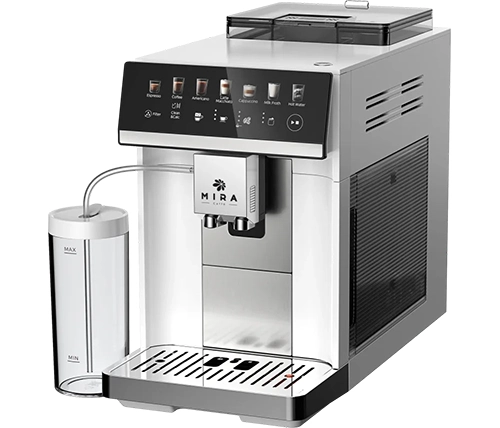 מכונת קפה אוטומטית GENUAROMA מבית MIRA בצבע לבן