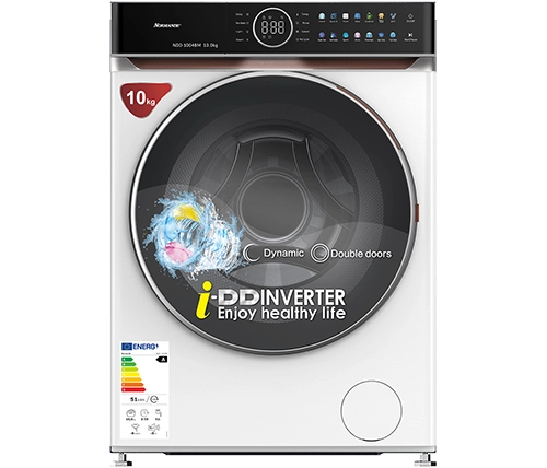מכונת כביסה 10 קילו פתח קדמי 1400 סלד נורמנדה Normande ND 1004BM בצבע לבן – משלוח חינם