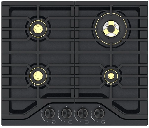 כיריים גז 4 להבות 60 סמ נורמנדה בגימור שחור Normande ND-6045 – משלוח חינם