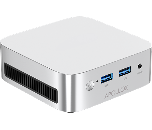 מחשב מיני APOLLOX OBSIDIAN PC - מעבד Intel N100 - זכרון 16GB - כונן 512GB - מ.הפעלה Windows 11 Pro