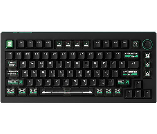 מקלדת מכנית Keychron Lemokey L5 HE Magnetic Switch RGB - צבע שחור Cyber