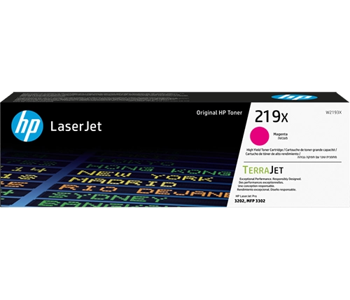 טונר למדפסת לייזר HP בצבע מגנטה 219X LaserJet (W2193X)